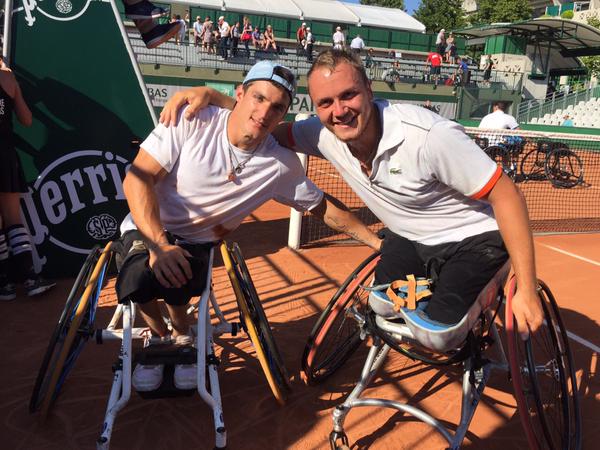 Nota: Tenis en silla de ruedas: Gustavo Fernández subcampeón en dobles de Roland Garros
