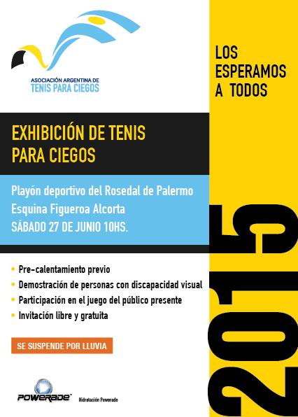 Nota: Tenis para ciegos: Exhibición gratuita en Palermo