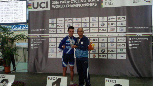 Nota: Ciclismo adaptado: Rodrigo López se subió al podio en Italia