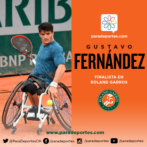 Nota: Histórico – Tenis adaptado: Gustavo Fernández, finalista de Roland Garros. "Voy por el título"