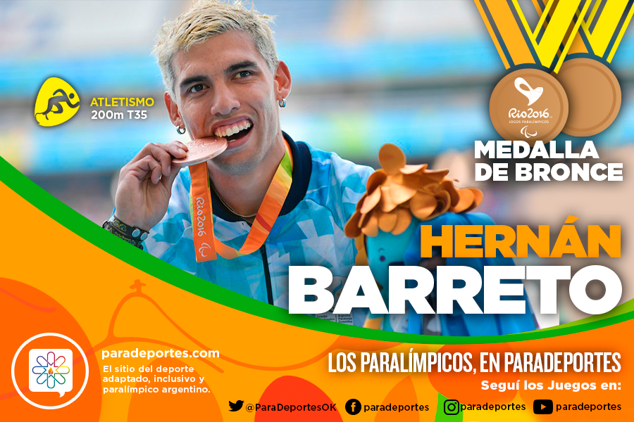 Nota: Atletismo: ¡Segundo bronce para Hernán Barreto!