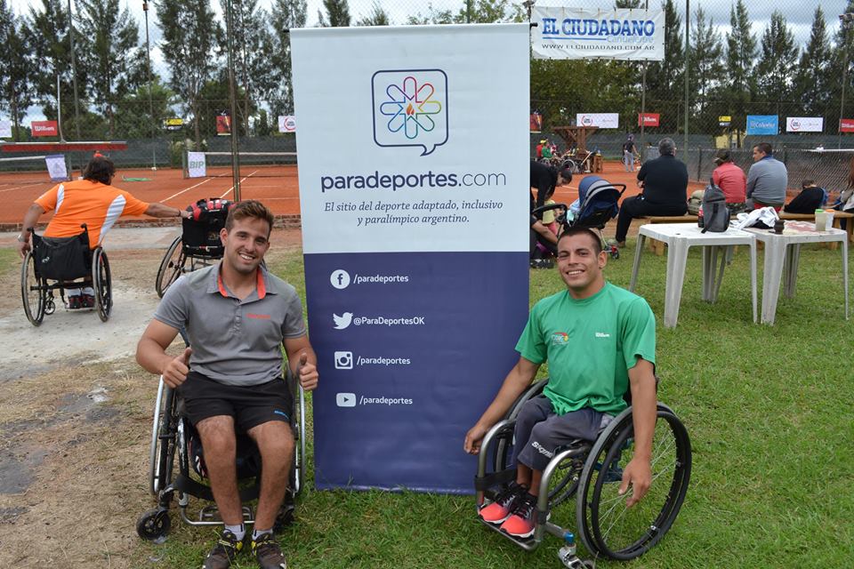Nota: Tenis adaptado: Casco, Palacio y Scarazzini, finalistas en Brasil