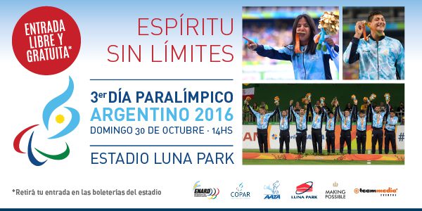 Nota: Yanina Martínez, medalla dorada en los Juegos de Río, estará en el 3er. Día Paralímpico el domingo a las 14 en el Luna Park