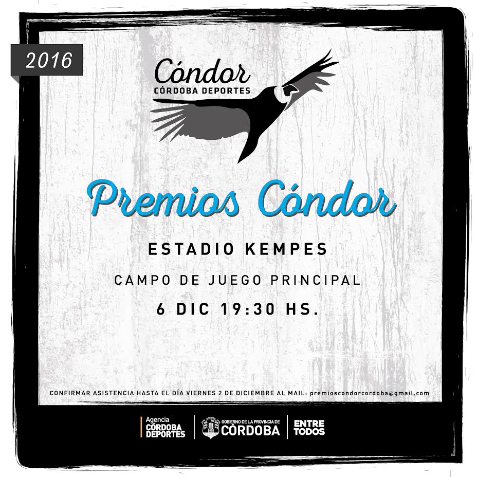 Nota: Córdoba entrega los Premios Cóndor 2016, con espacio para el deporte adaptado