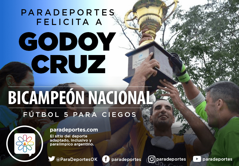 Nota: Fútbol para ciegos: Godoy Cruz, bicampeón nacional