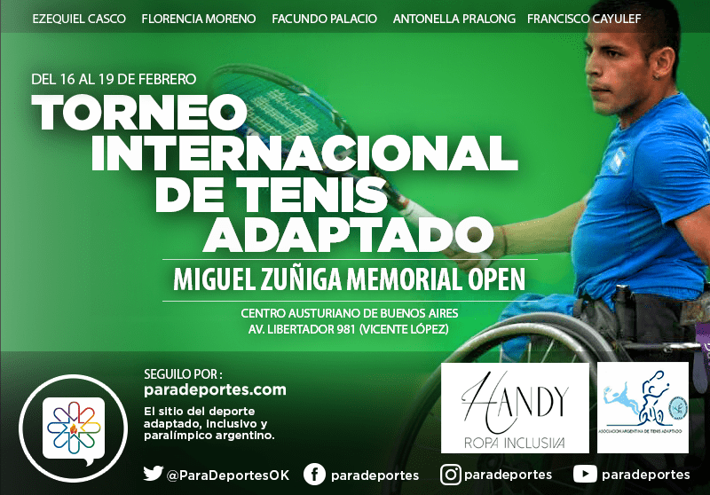 Nota: Tenis adaptado: se viene el Miguel Zúñiga Memorial Open