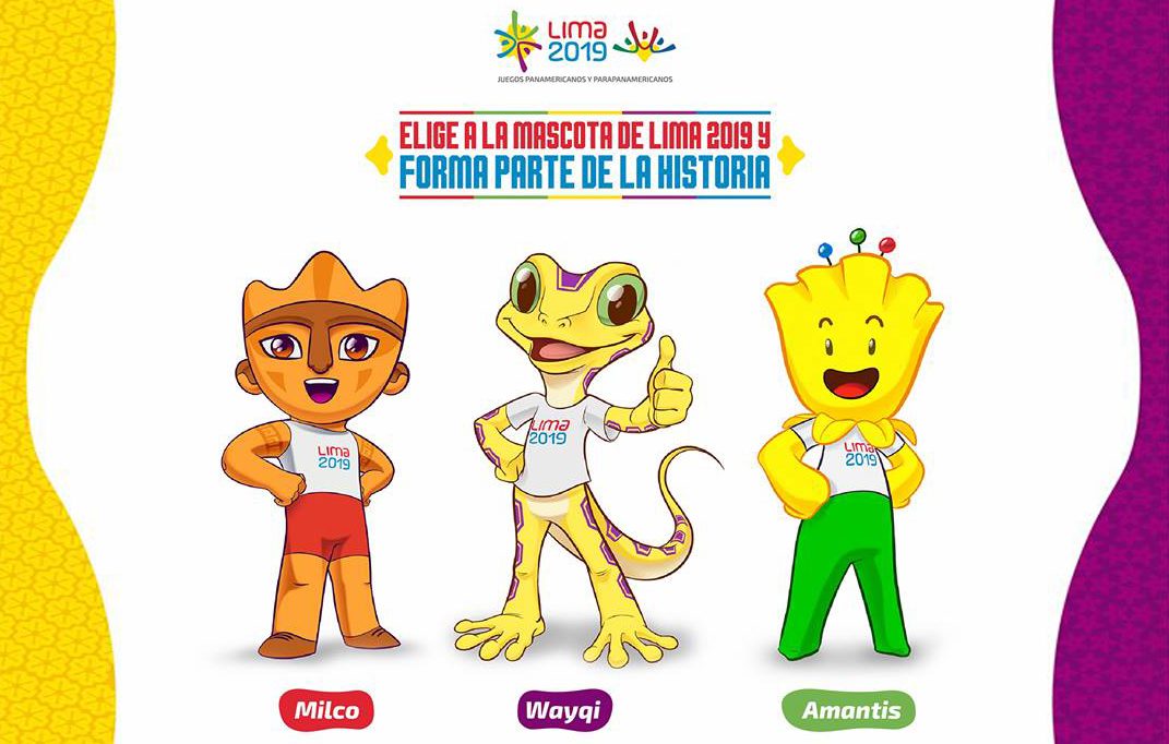 Nota: Las tres mascotas finalistas de Lima 2019… ¡A elegir!