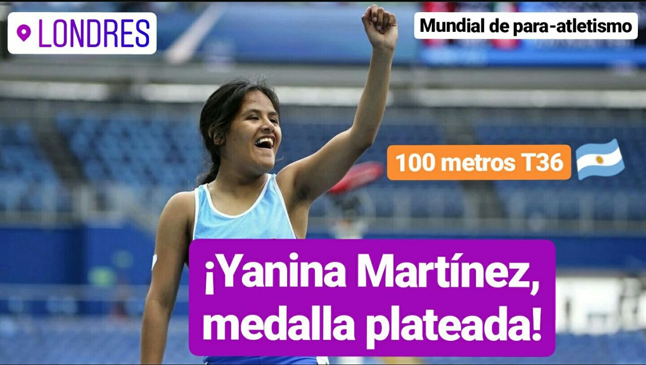 Nota: Londres 2017: ¡Yanina Martínez, medalla plateada en los 100 metros!