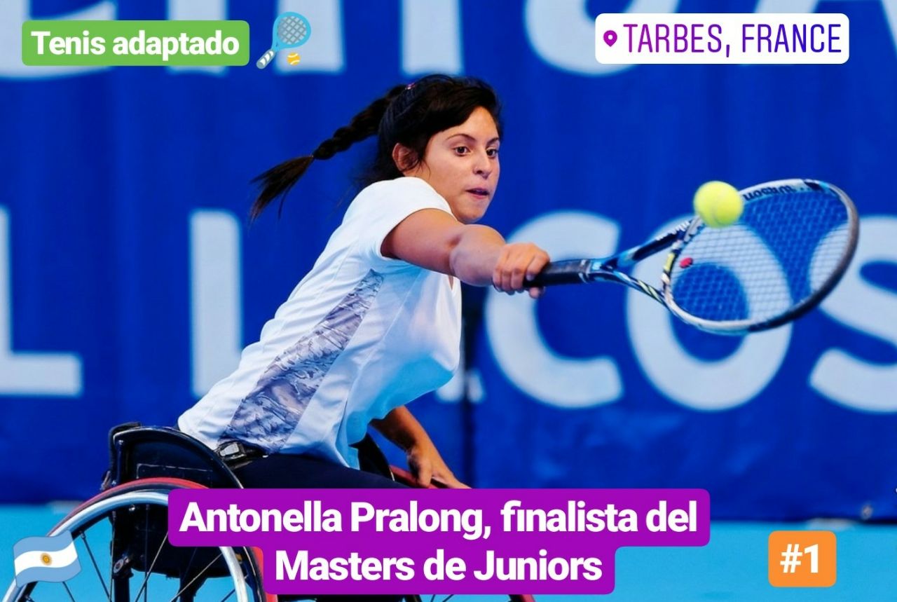 Nota: Tenis adaptado: Antonella Pralong, finalista del Masters de Juniors