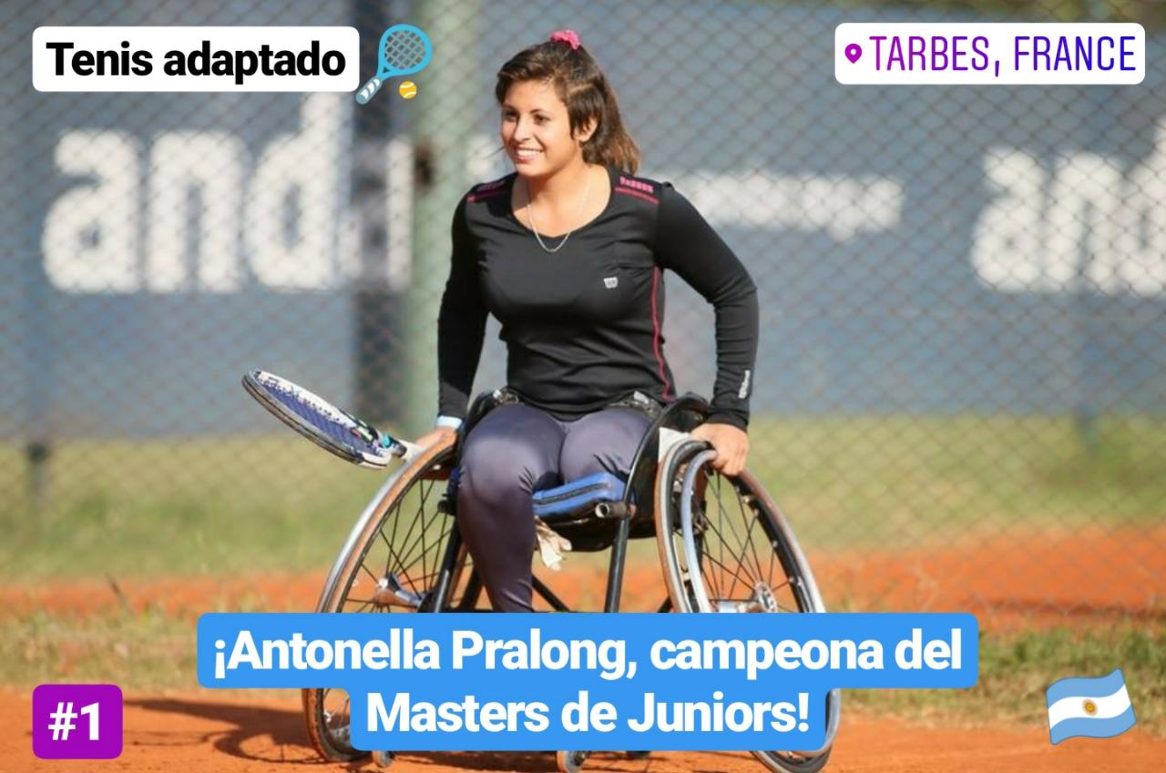 Nota: Tenis adaptado: ¡Antonella Pralong, campeona del Masters de Juniors!