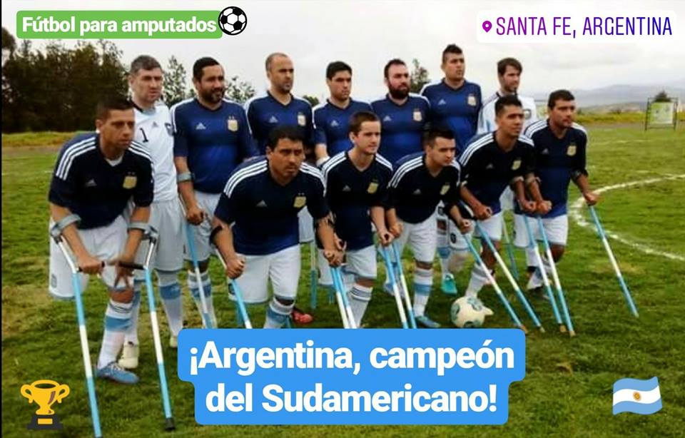 Nota: Fútbol de amputados: Argentina goleó a Brasil y gritó campeón