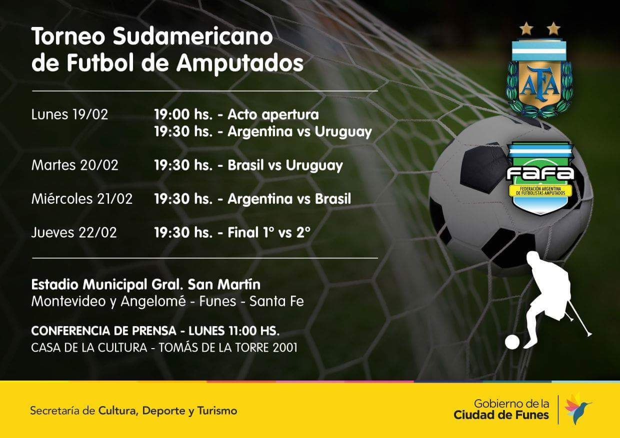 Nota: Fútbol de amputados: Argentina, preparada para el comienzo del Sudamericano en Santa Fe