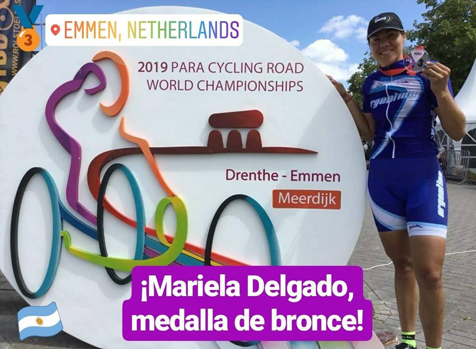 Nota: Paraciclismo: Mariela Delgado, medalla de bronce en Holanda