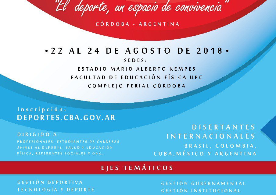 Nota: Se viene el 2° Congreso Internacional de Deporte Paralímpico y Adaptado en Córdoba