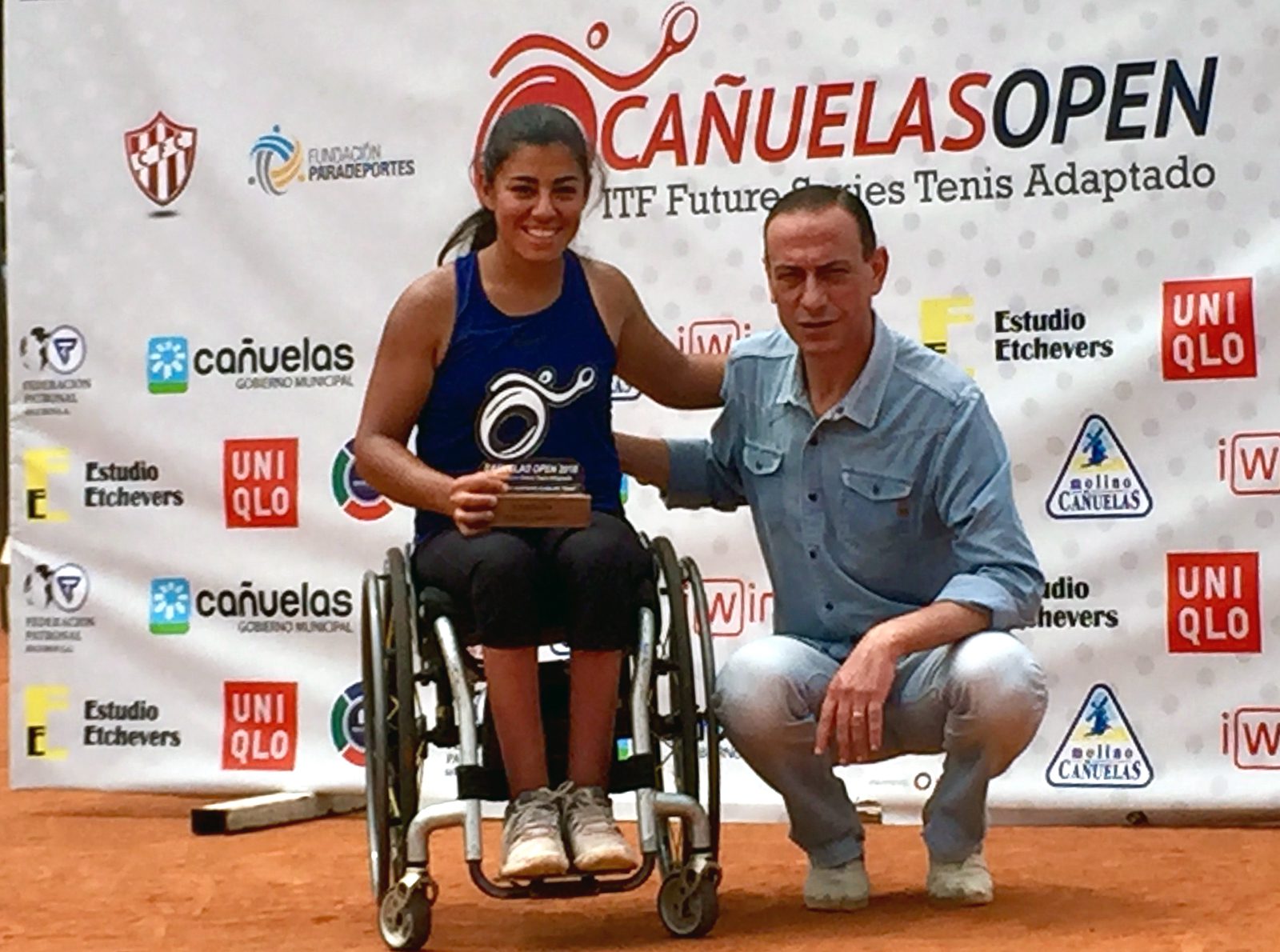 Nota: Tenis adaptado: Macarena Cabrillana, campeona del Cañuelas Open 2018