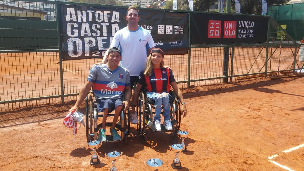Nota: Tenis adaptado: Casco y Dhers, campeones en Chile