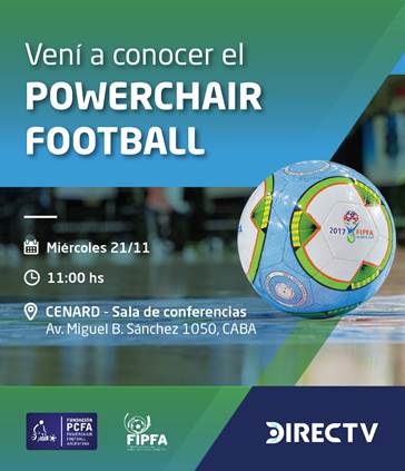 Nota: Powerchair football: conferencia de difusión en el CENARD