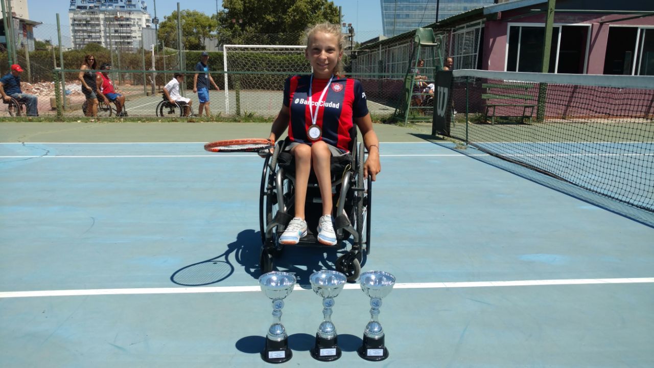 Nota: Tenis adaptado: Nicole Dhers, top 3 del mundo en Juniors
