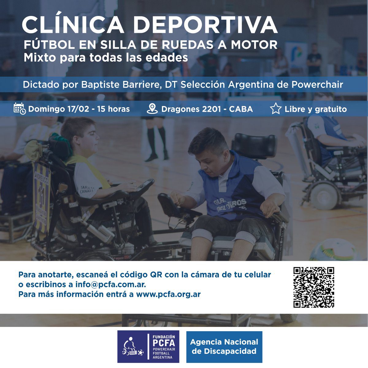 Nota: Powerchair football: clínica en Buenos Aires