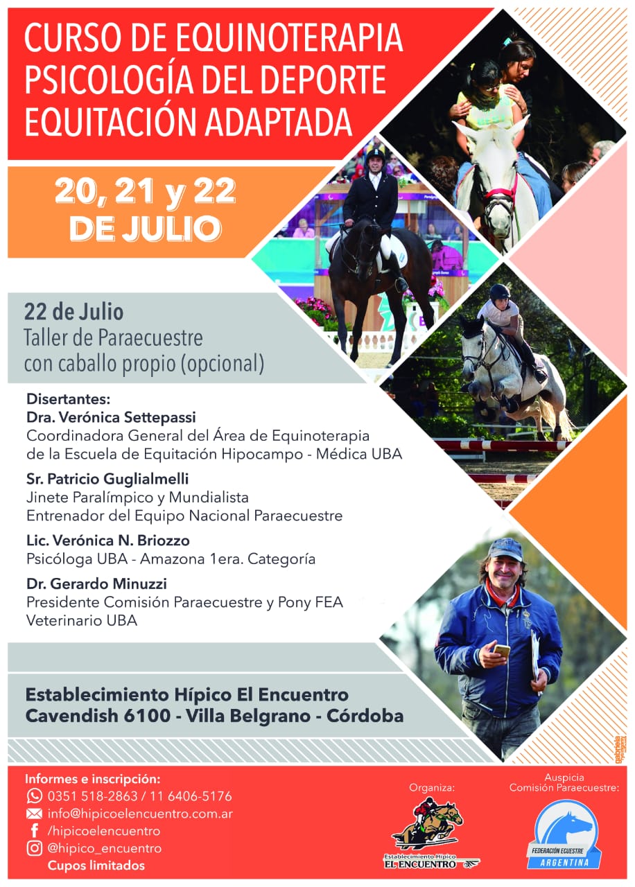 Nota: Curso de equinoterapia y equitación adaptada en Córdoba