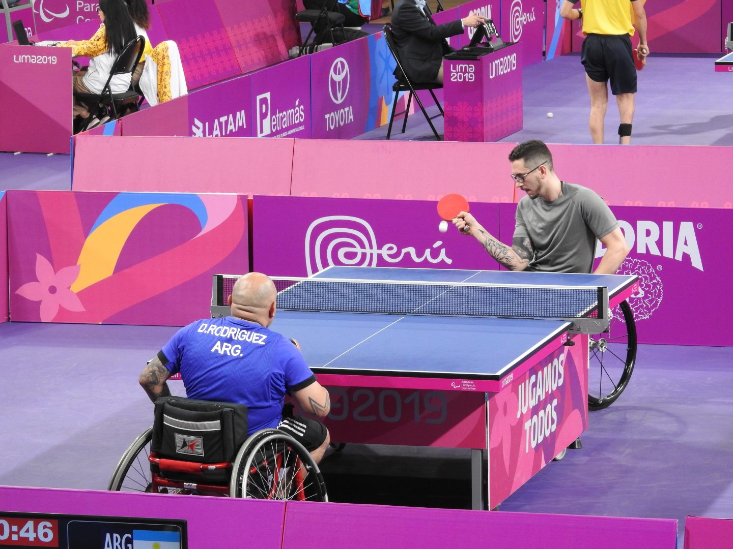 Nota: Lima 2019, día 1: el tenis de mesa adaptado argentino, firme en los Juegos Parapanamericanos