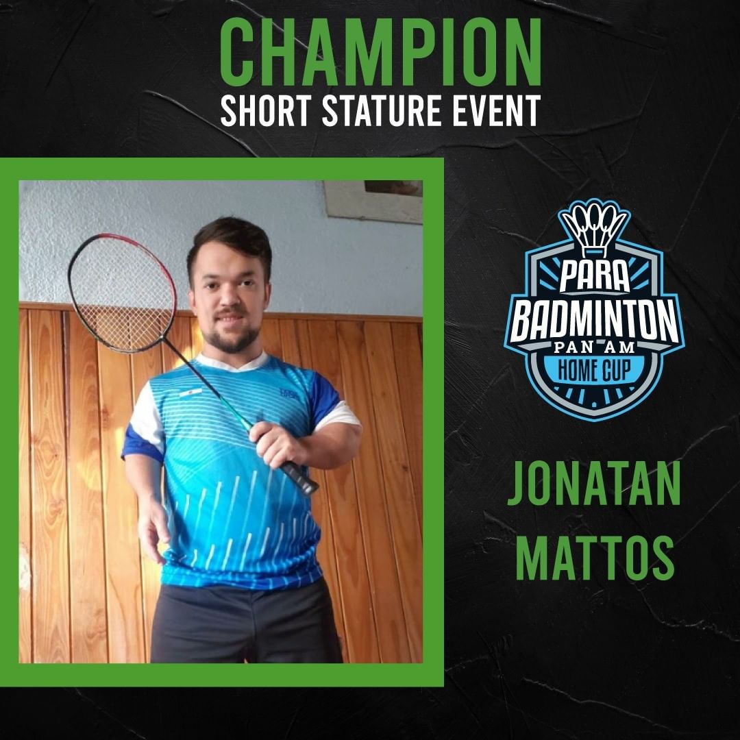 Nota: Parabádminton: Jonatan Mattos, campeón de la "Panamerican Home Cup"