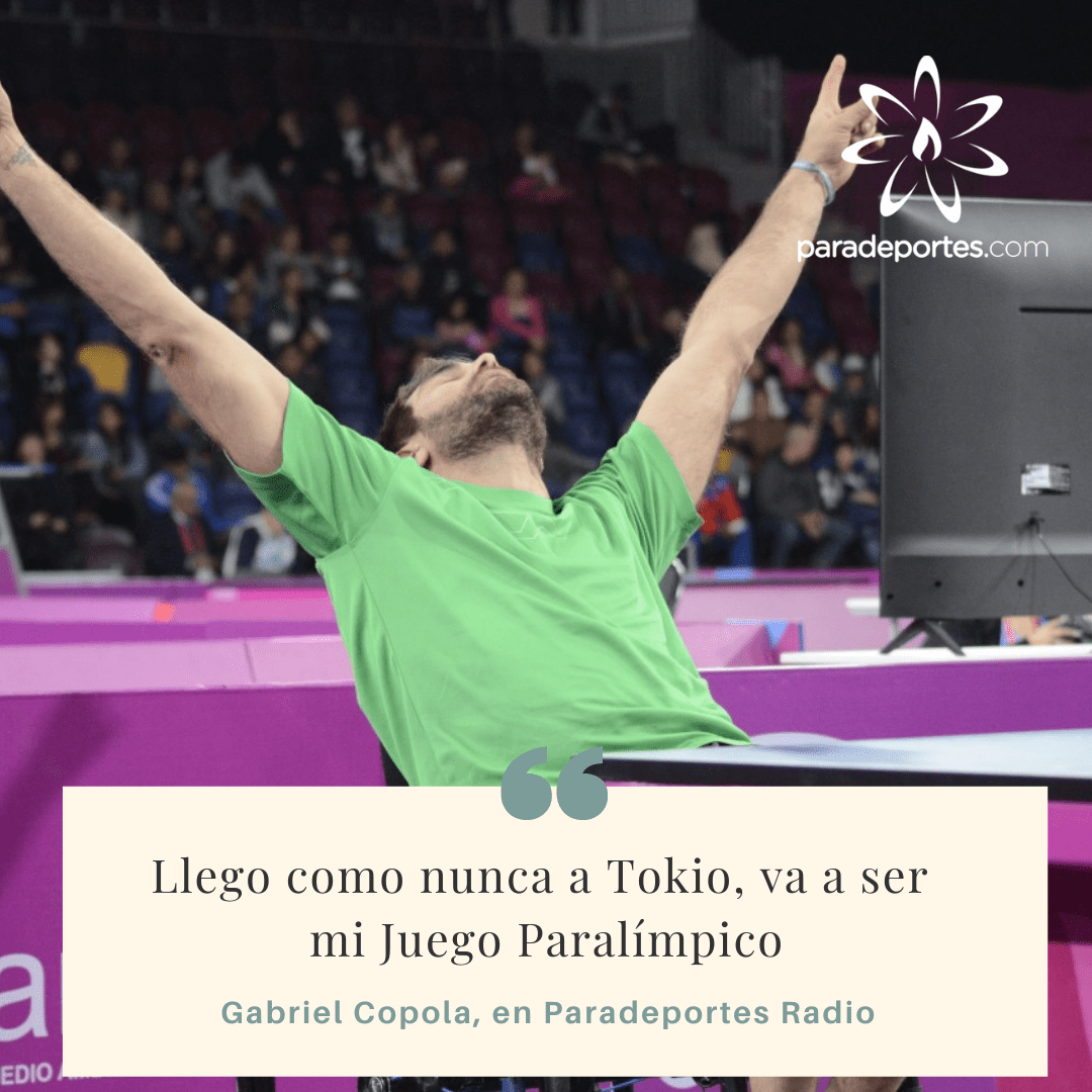 Nota: Gabriel Copola en Paradeportes Radio: "Llego a Tokio como nunca, va a ser mi Juego Paralímpico"