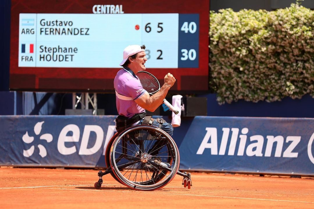 Nota: Tenis adaptado: Gustavo Fernández, finalista en Francia