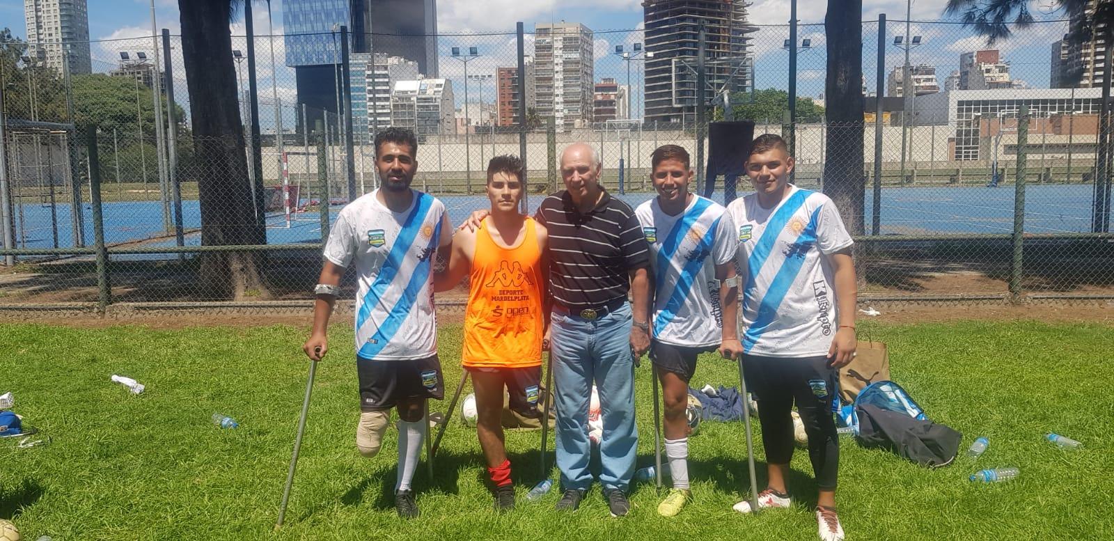 Nota: Fútbol para amputados: el campeón del mundo Jorge Olguín le dio una charla motivacional a la Selección Argentina