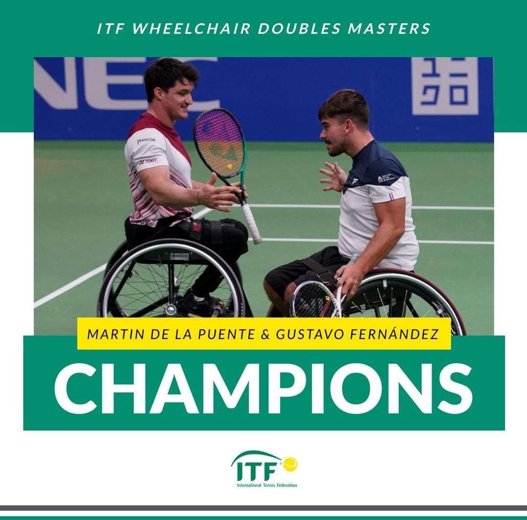 Nota: TENIS ADAPTADO: GUSTAVO FERNÁNDEZ, CAMPEÓN DEL MASTERS DE DOBLES EN PAÍSES BAJOS