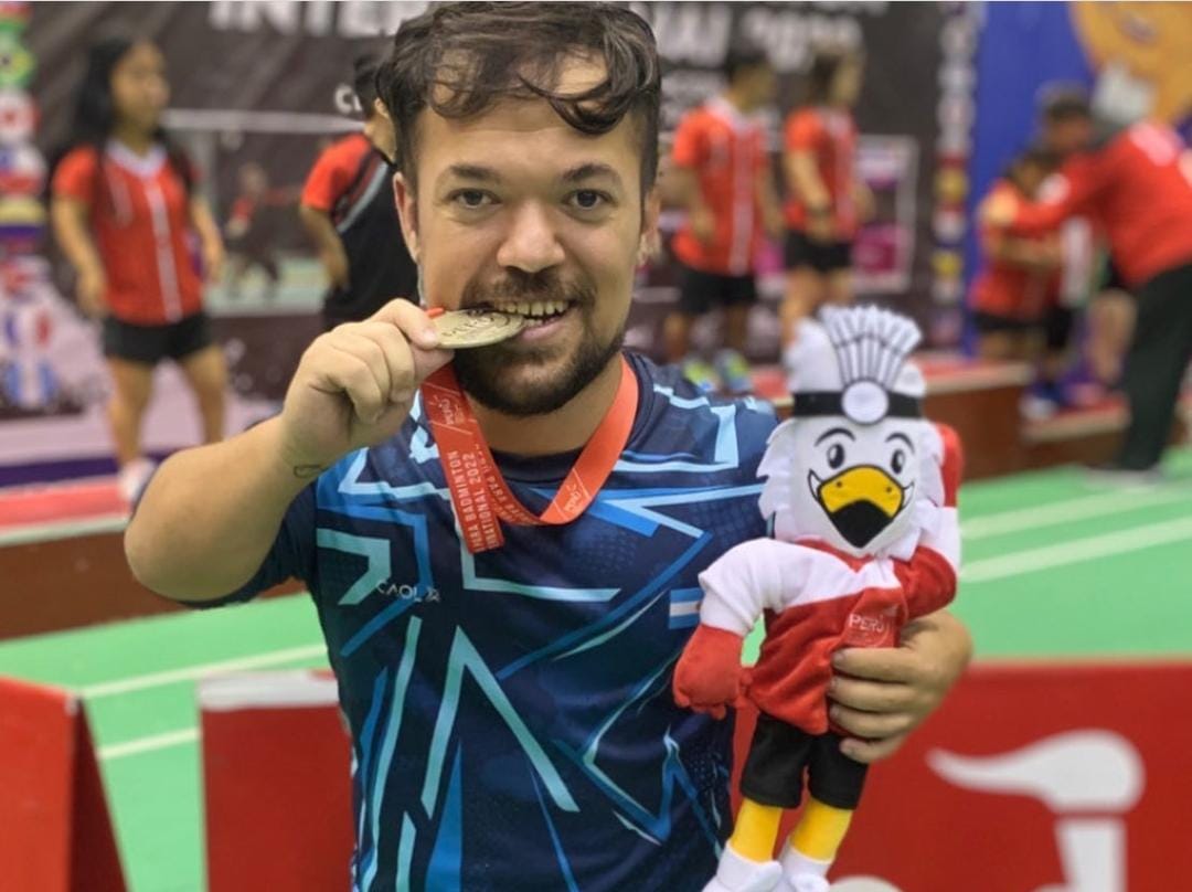 Nota: PARABADMINTON: JONATAN MATTOS, MEDALLA PLATEADA EN EL DOBLES DEL OPEN INTERNACIONAL DE LIMA