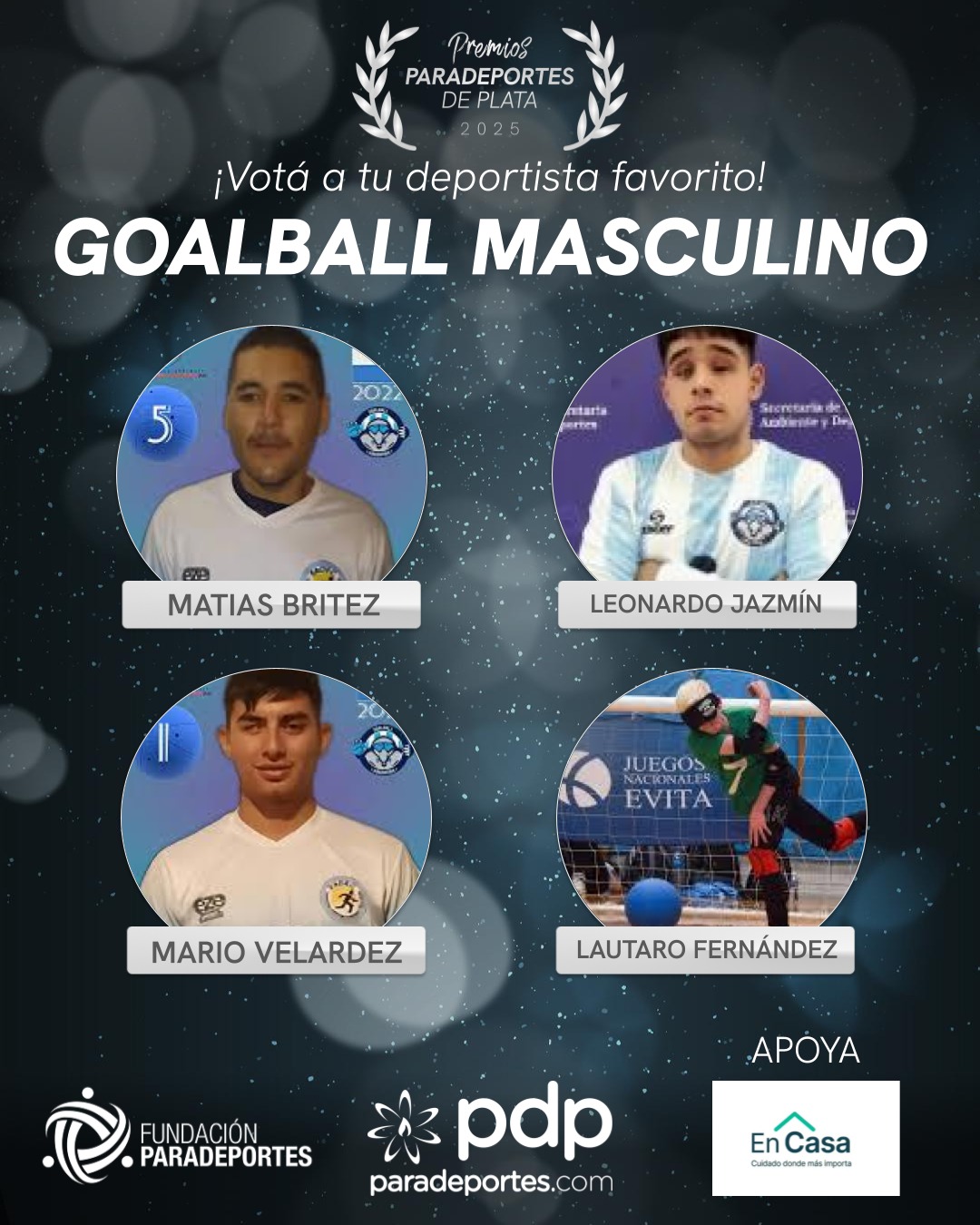 Nota: DÍA 4 / ¡A VOTAR A LOS NUEVOS NOMINADOS DE LOS PREMIOS PARADEPORTES 2025!