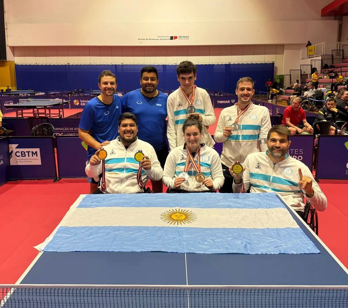 Nota: TENIS DE MESA ADAPTADO: ARGENTINA CONQUISTÓ DOS MEDALLAS DORADAS, DOS PLATEADAS Y OTRA DE BRONCE EN EL CHALLENGER DE SAN PABLO